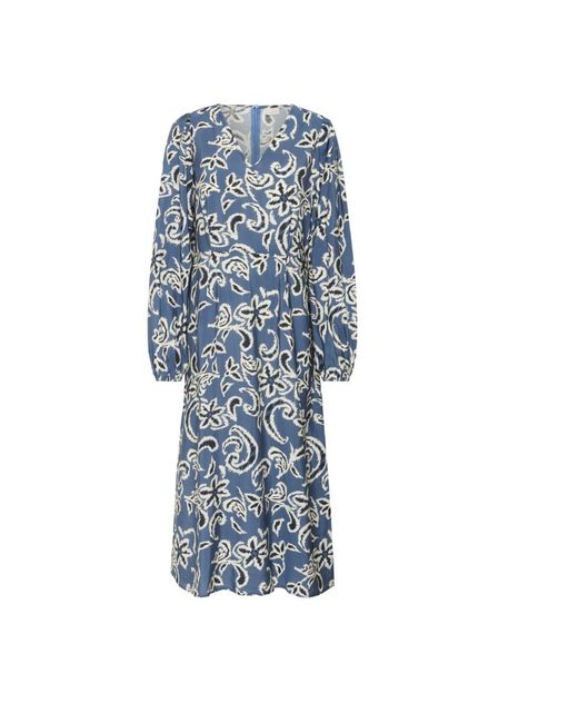 Midi Dresses Kaffe de color Blue