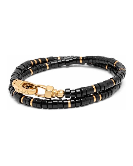 Bracelets Nialaya de hombre de color Metallic