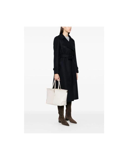 Tod's White Weiße handtasche mit abnehmbarer tasche