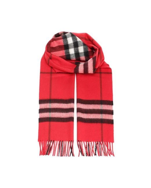 Burberry Red Winter Scarves