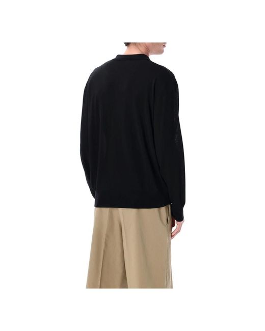 Roberto Collina Black V-Neck Knitwear for men