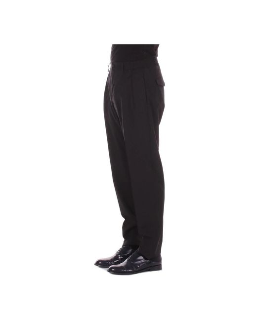 Tagliatore Black Suit Trousers for men