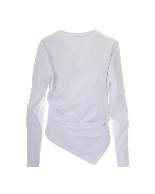 Ganni Blue Long Sleeve T-Shirts