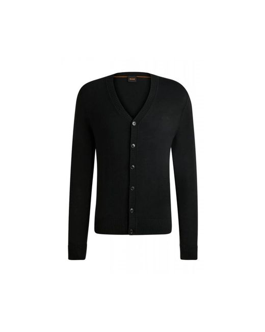 Cardigans HUGO de hombre de color Black