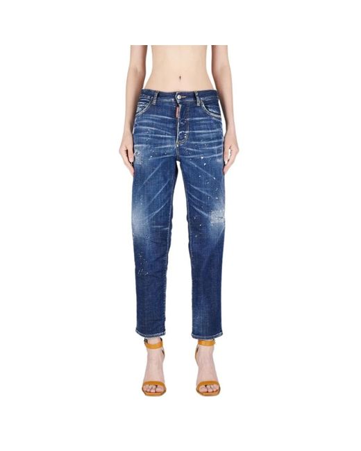 DSquared² Straight Jeans in het Blue
