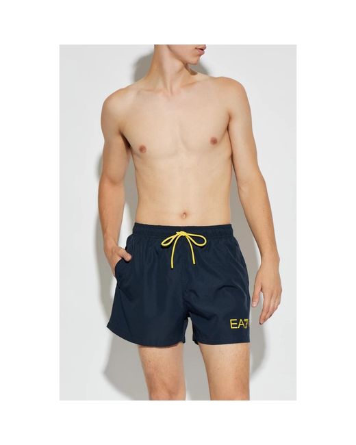 Beachwear EA7 de hombre de color Blue