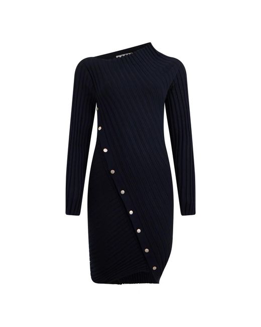 Philosophy Di Lorenzo Serafini Blue Knitted Dresses