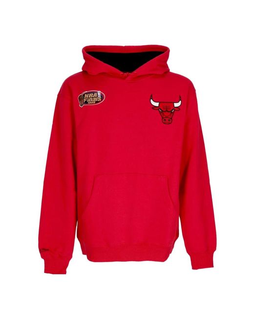 Mitchell & Ness Hoodies & Sweatvesten ,Rood ,Katoen Chicago Bulls Vintage Logo Hoodie in het Red voor heren