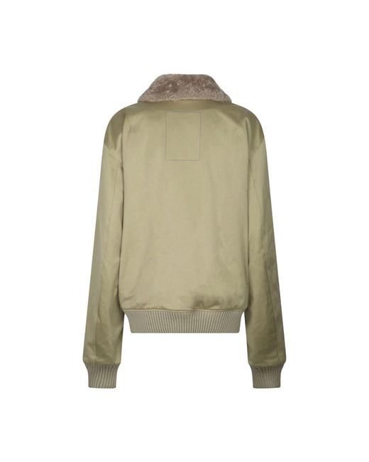 Faux Fur & Shearling Jackets di Burberry in Green
