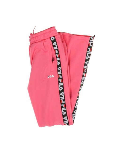 Fila Broeken ,Roze ,Polyester Trainingsbroek in het Pink
