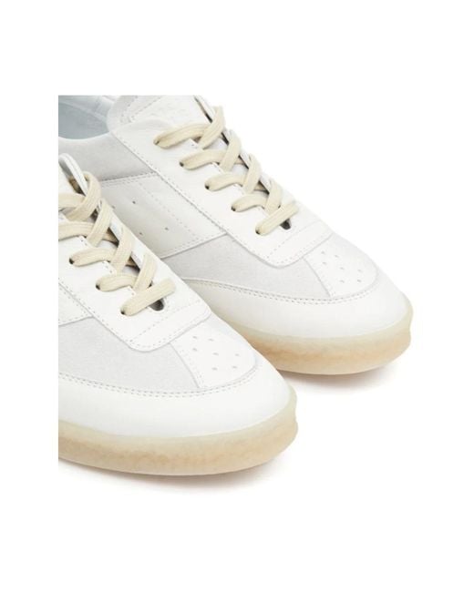 MM6 by Maison Martin Margiela Low-Top Sneakers in het White