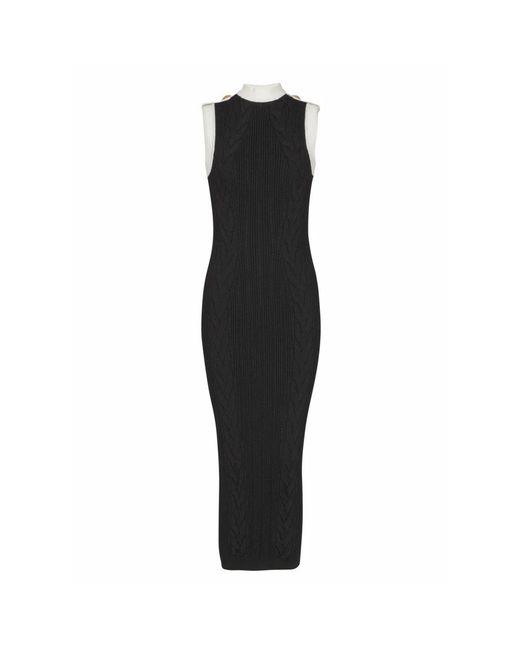 Balmain Knitted Dresses in het Black