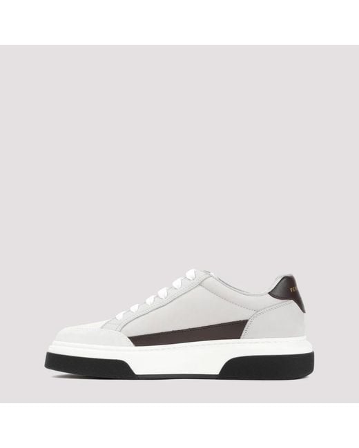 Ferragamo Luxus leder sneakers in White für Herren