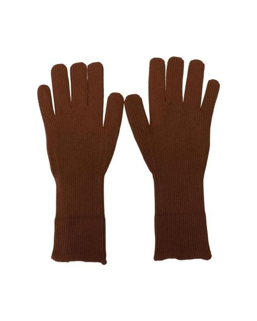 Dolce & Gabbana Brown Gloves for men