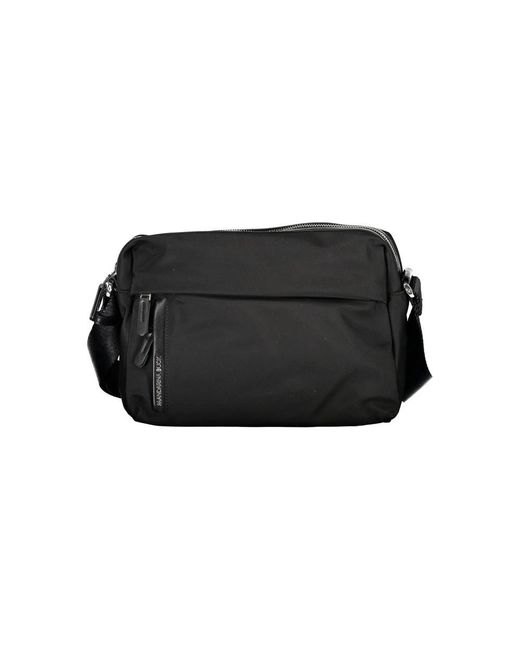 Mandarina Duck Black Schwarze Nylon Hunter Tasche Mit Taschen