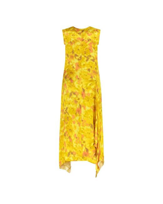 Midi Dresses Acne de color Yellow