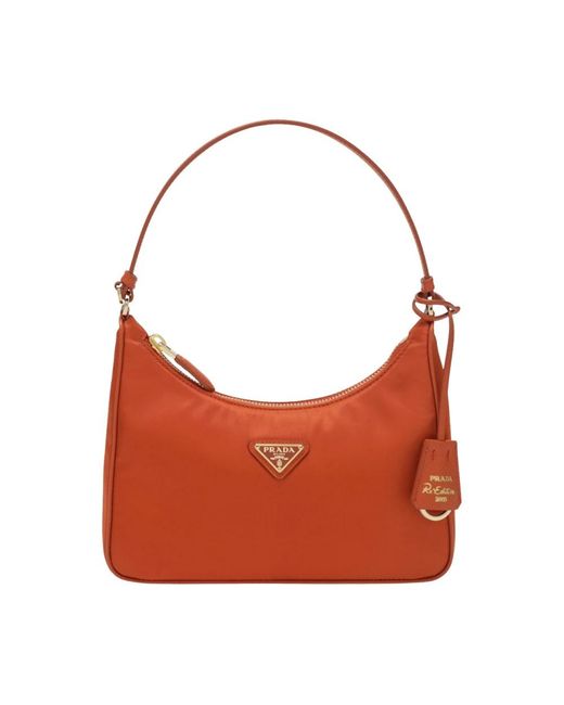 Prada Red Shoulder Bags