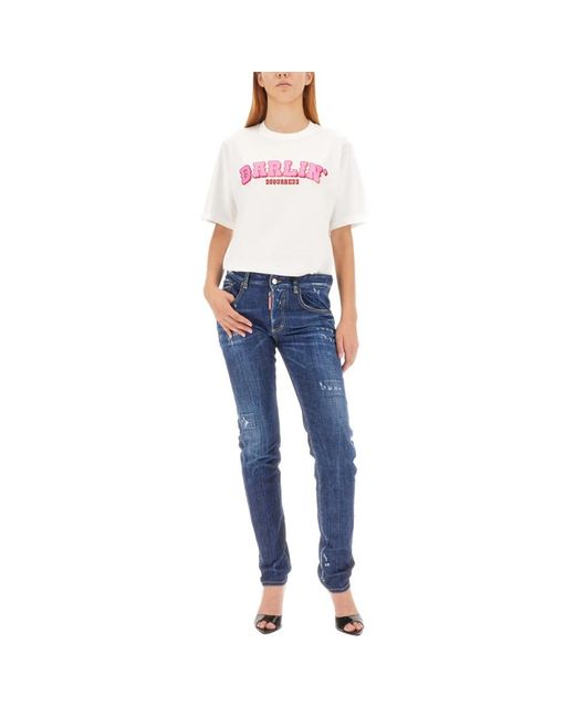 DSquared² Blue Slim-Fit Jeans