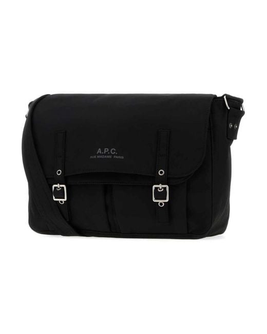 A.P.C. Black Cross Body Messenger for men