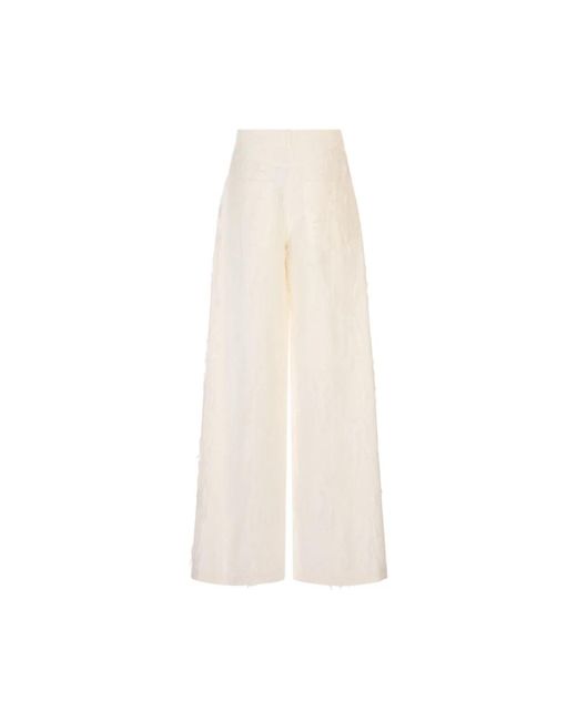 Wide Trousers MSGM de color White