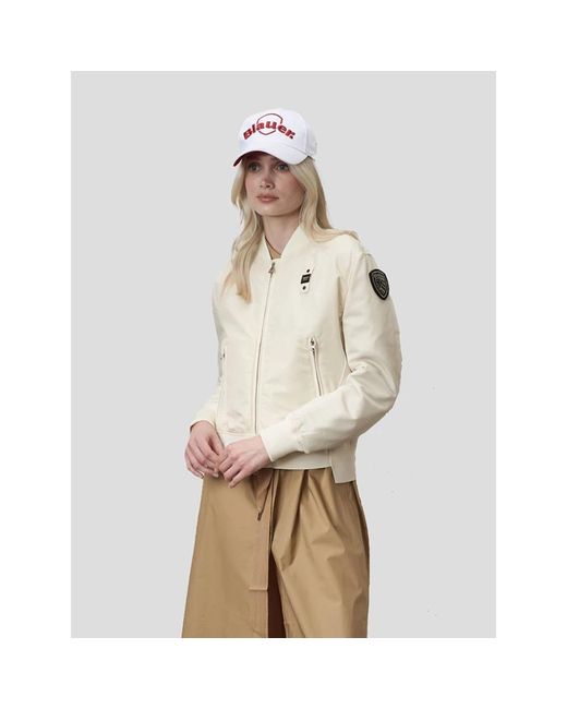 Blauer White Bomber jackets