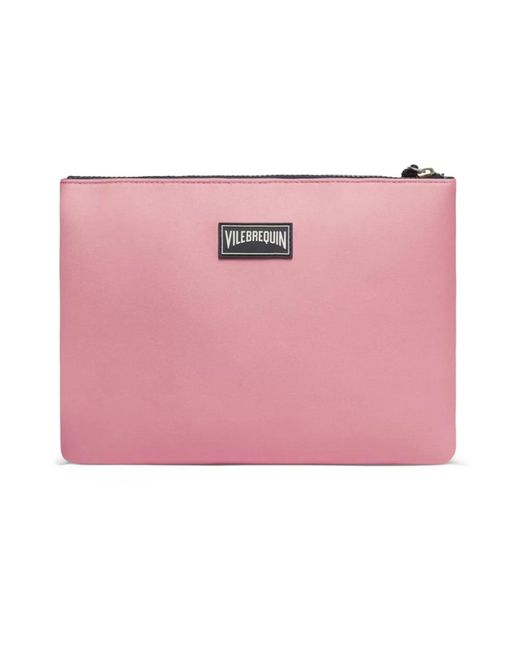 Vilebrequin Pink Neoprene Pouch Solid