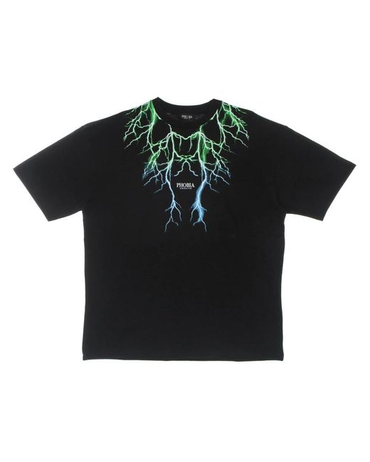 PHOBIA ARCHIVE Lightning Tee in het Black voor heren