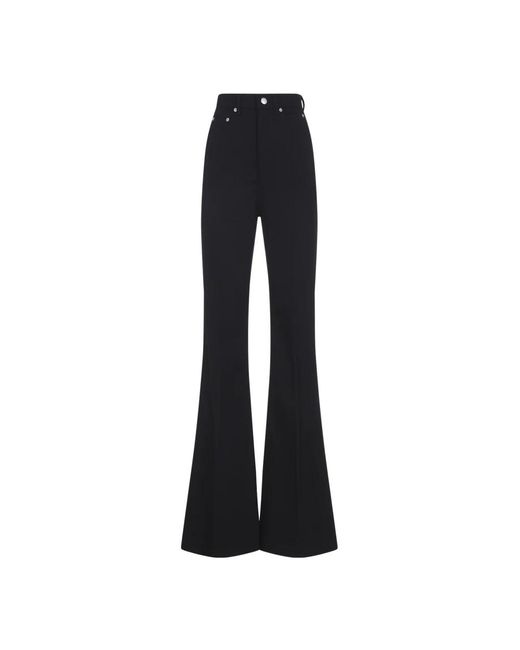Rick Owens Black Wide Trousers