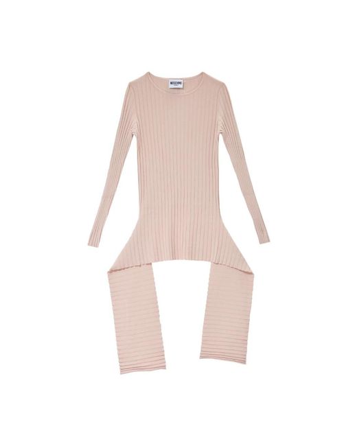 Moschino Pink Round-Neck Knitwear
