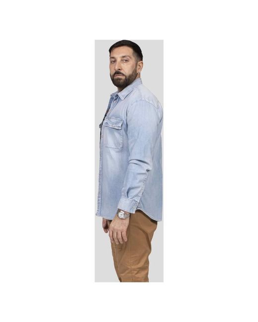 DSquared² Blue Denim Shirts for men