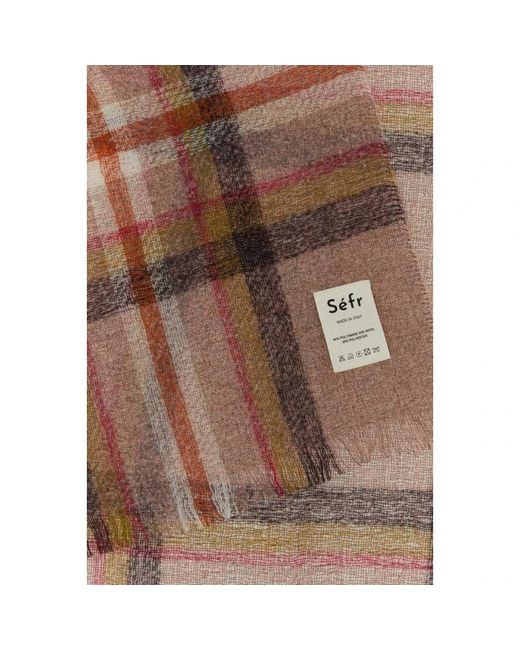 Séfr Brown Winter Scarves for men