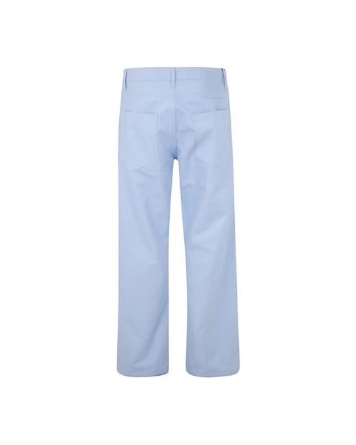 Raf Simons Blue Straight Trousers for men