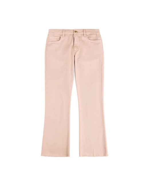 Fay Pink Cropped Trousers