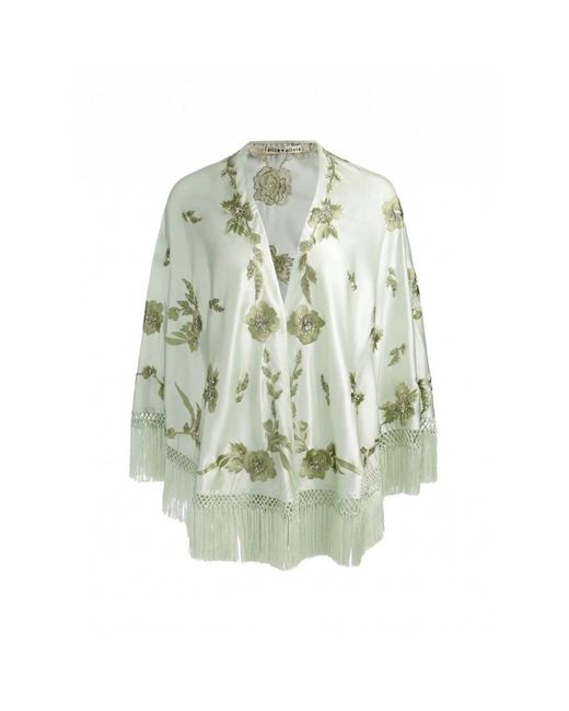 Alice + Olivia Green Ponchos