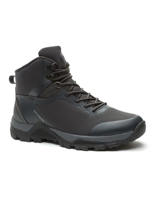 Grunberg Black Lace-Up Boots for men