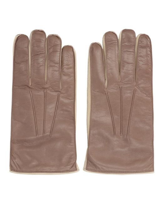Moorer Leren Handschoenen in het Brown voor heren