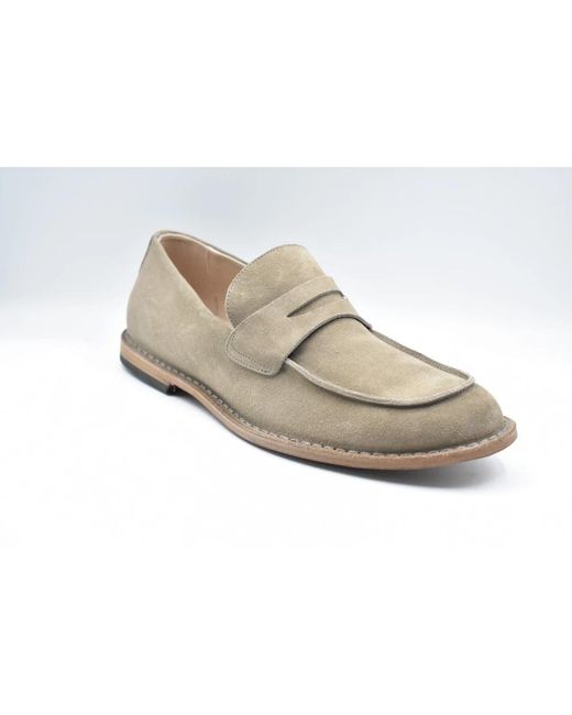 Pantanetti Gray Loafers for men