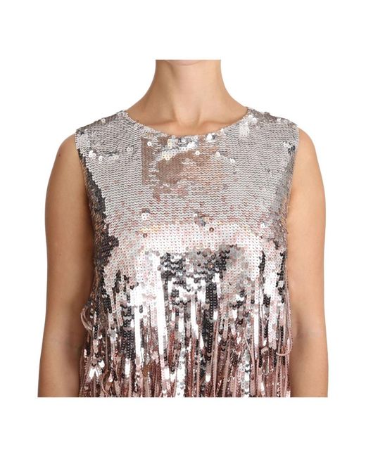 Dolce & Gabbana Pink Sleeveless Tops