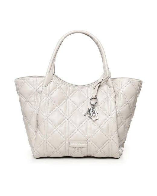 Emporio Armani White Shopping Bags