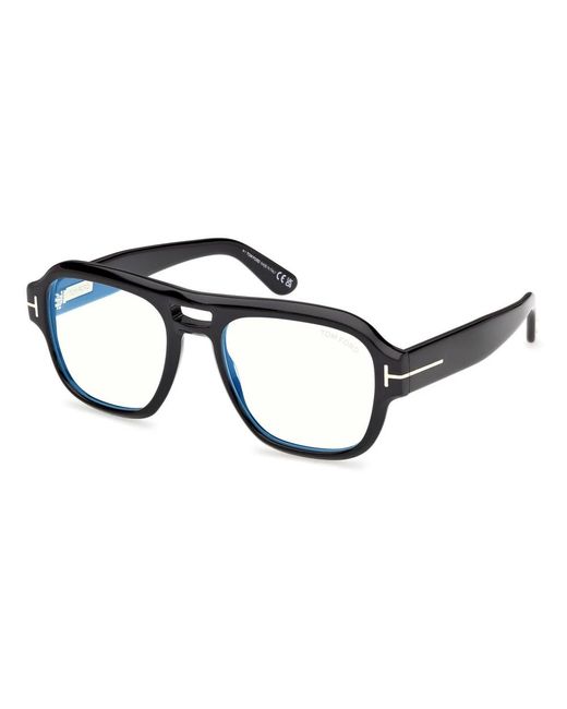 Tom Ford Blue Pilot Optical Frame