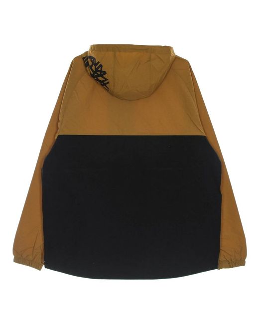 Timberland Jassen ,Veelkleurig ,Nylon Winddichte Pullover Met Hoge Kraag in het Black voor heren