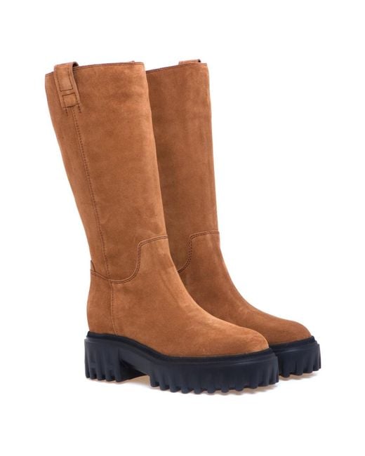 Hogan Brown High Boots