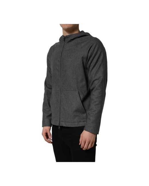 Dolce & Gabbana Black Zip-Throughs for men