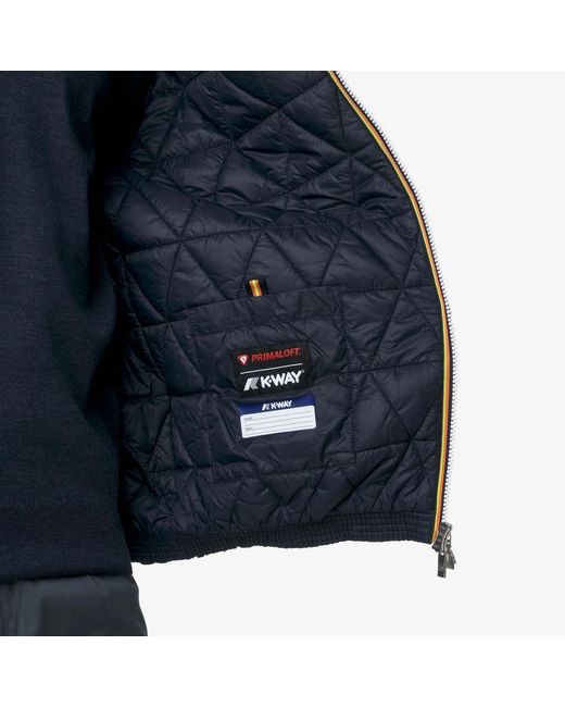 K-Way Jack Plain Warm Jacket in het Blue voor heren