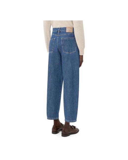 Max Mara Blue Cropped Jeans