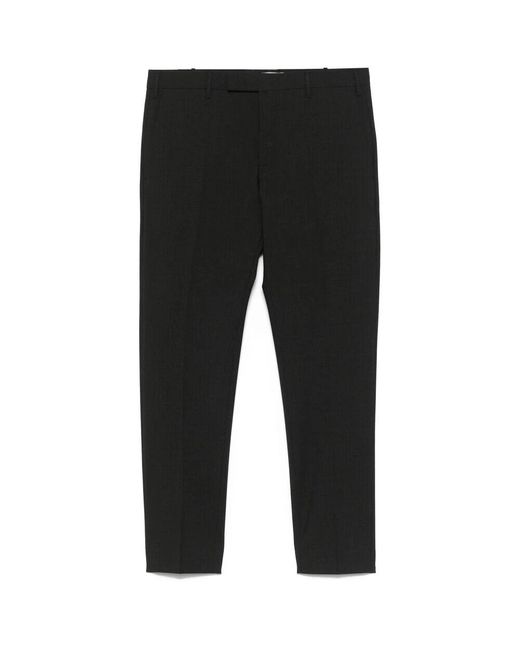 PT Torino Anthrazitgraue Hose Mit Verdecktem Verschluss in Black für Herren