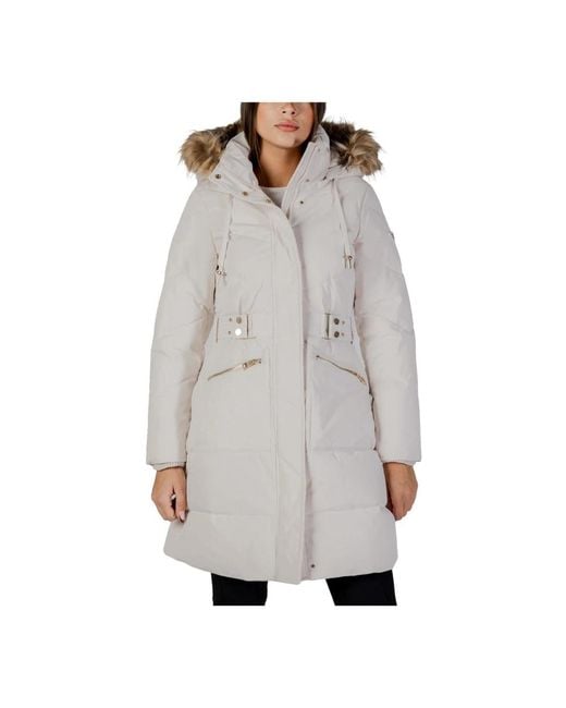 Guess Gray Winter Jackets