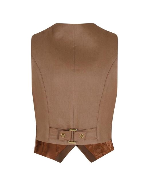 Elisabetta Franchi Brown Waistcoats