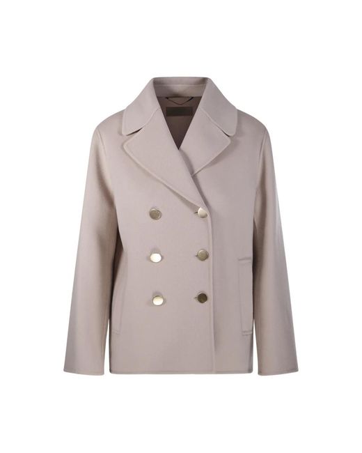 Max Mara Margot Double Breasted Jacket in het Gray