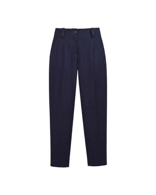 ALESSIA SANTI Blue Straight Trousers